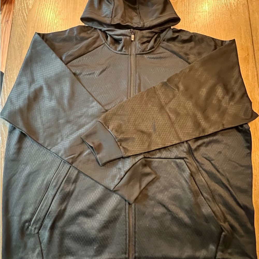 Velocity Black Men's Lightweight Hooded Jacket
